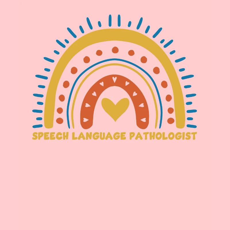 Cute speech pathologist rainbow