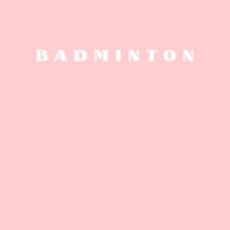 Badminton lettering