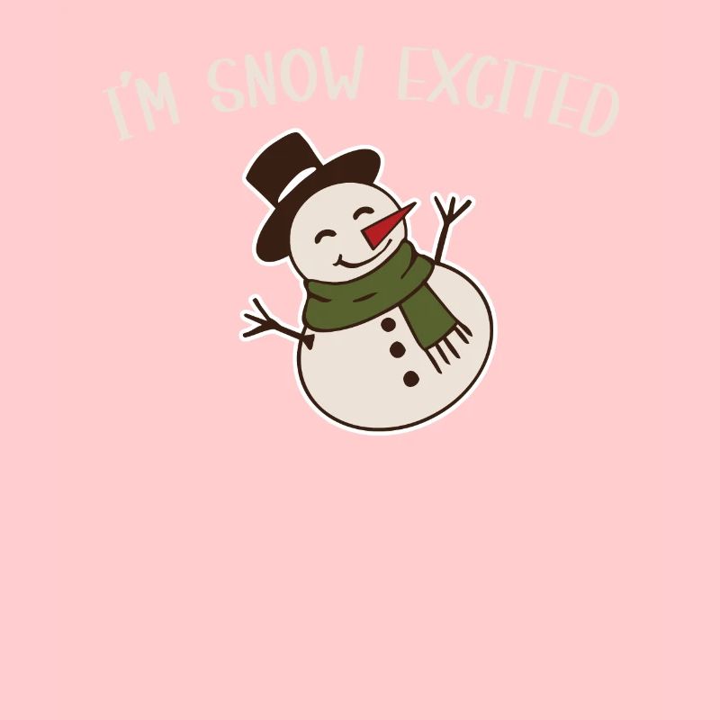 Conception de jeux de mots Funny Snowman
