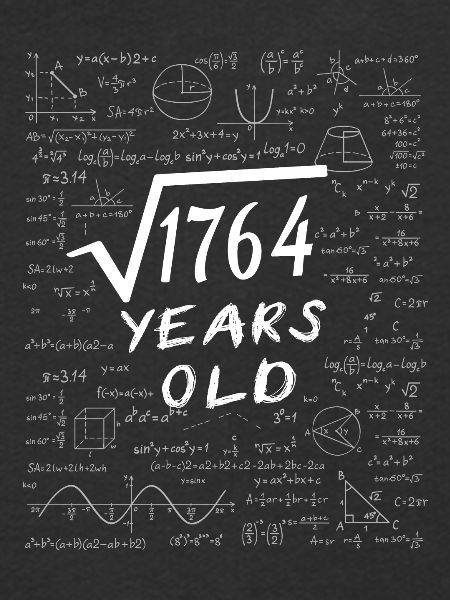 42 ° compleanno 42 anni radice quadrata di 1764 matematica