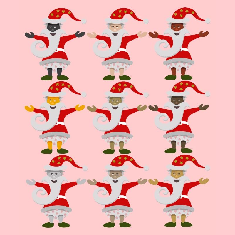 Multicultural Father Christmas