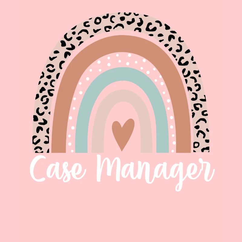 Case Manager Rainbow Leopard Funny Case Manager