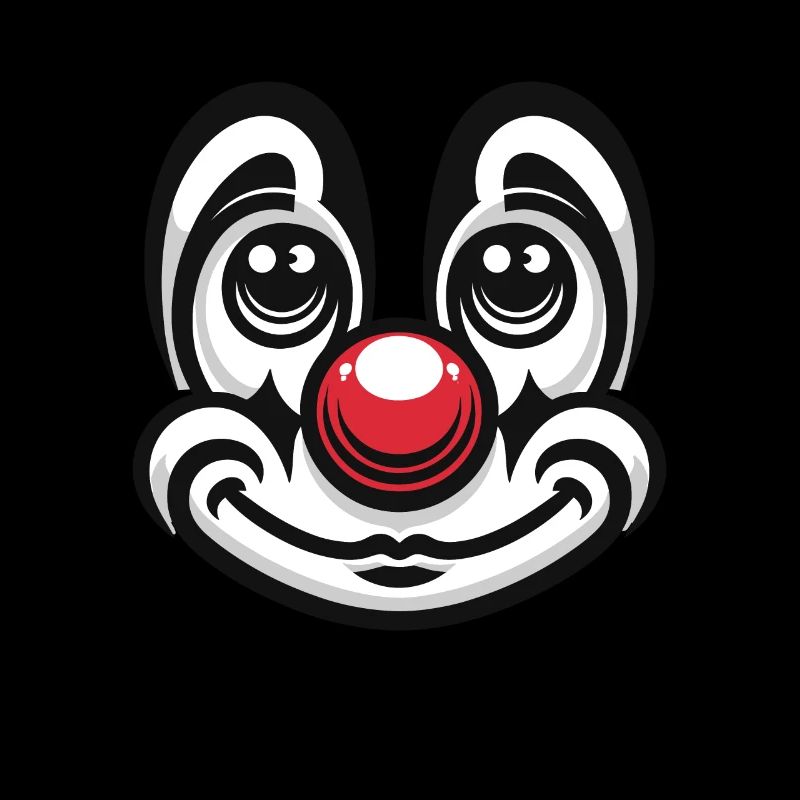 Pure carnival joy: clown face for fun