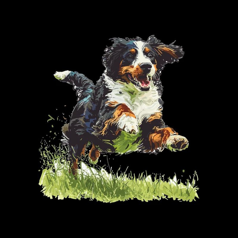 Bernedoodle Dog Breed Pet Cute Bernedoodle Graphic