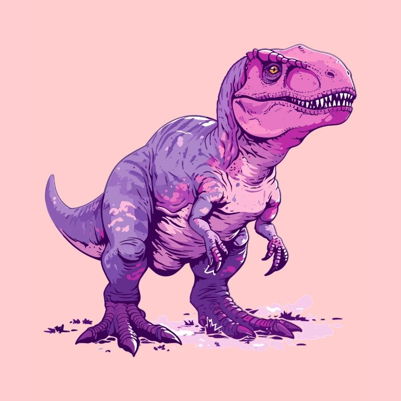 Goth Pastel Cute Kawaii T-Rex Dinosaur Vaporwave