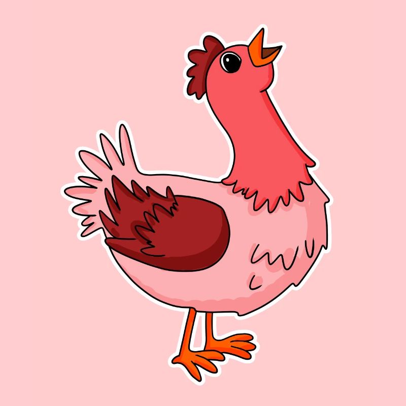 Huhn Motiv Tier