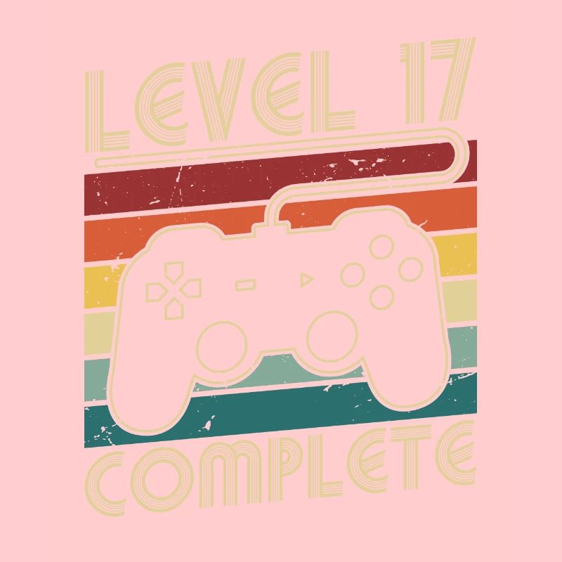 Level 17 Complete 17 Jahre Geburtstags Geschenk