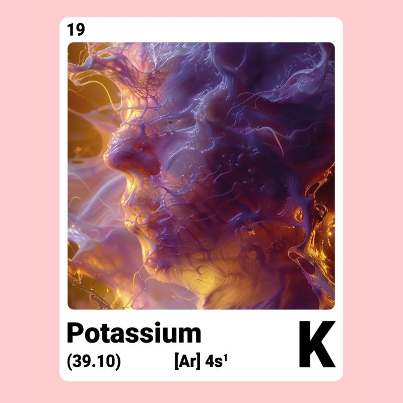 Potassium K chemical element periodic table 019