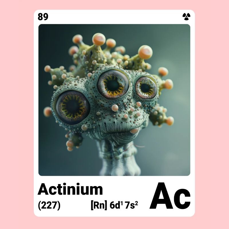Actinium - Ac - chemisches Element 089