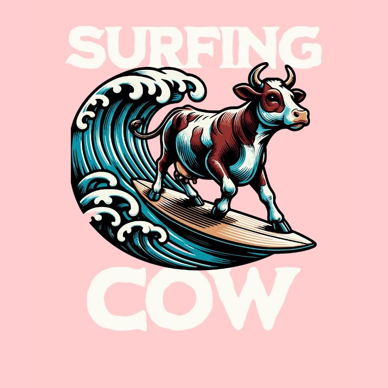 Vache surfeuse