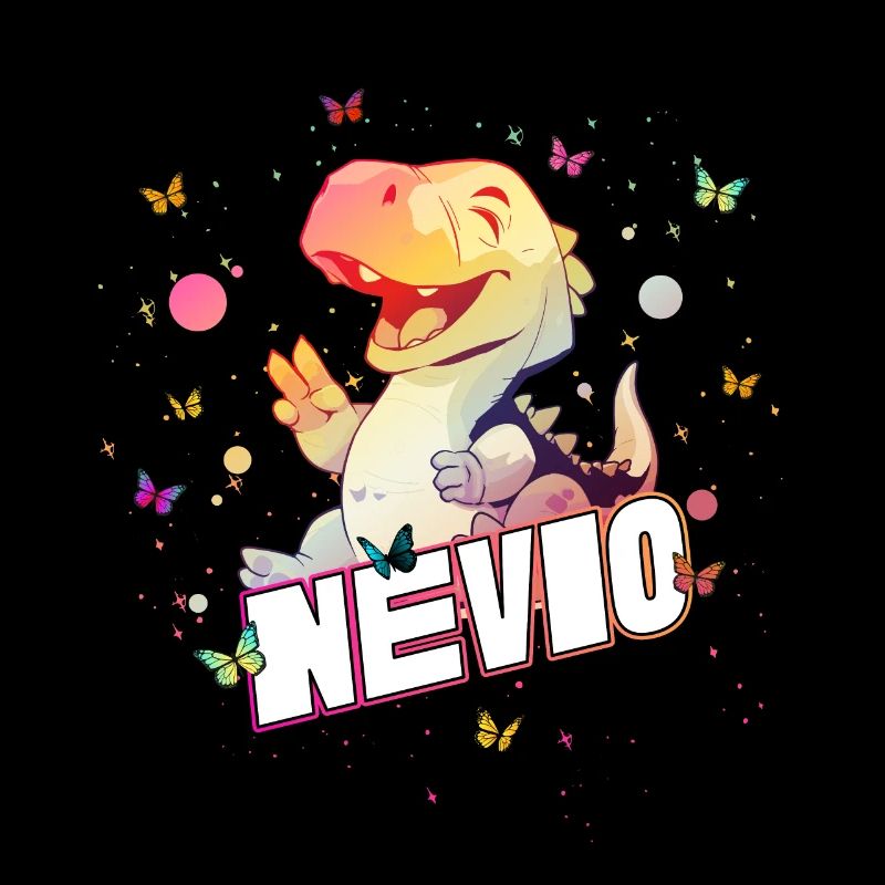NEVIO - Schöner Junge Name mit süßem DINO T-REX