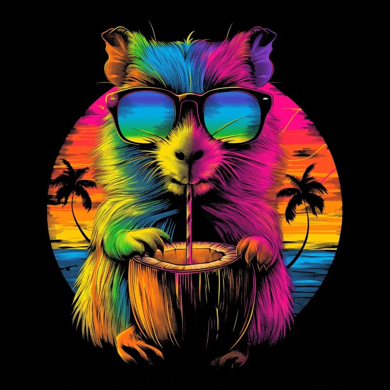 Cochon d’Inde Pet Lunettes de soleil Plage Popar