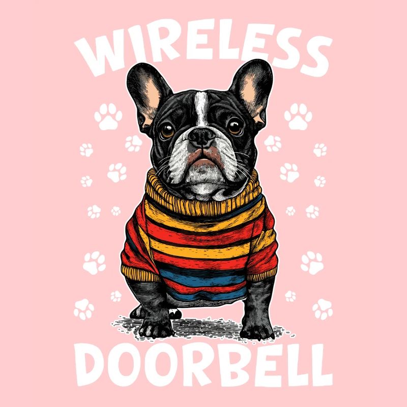 Bouledogue français Frechie Dog Breed Sonnette sans fil
