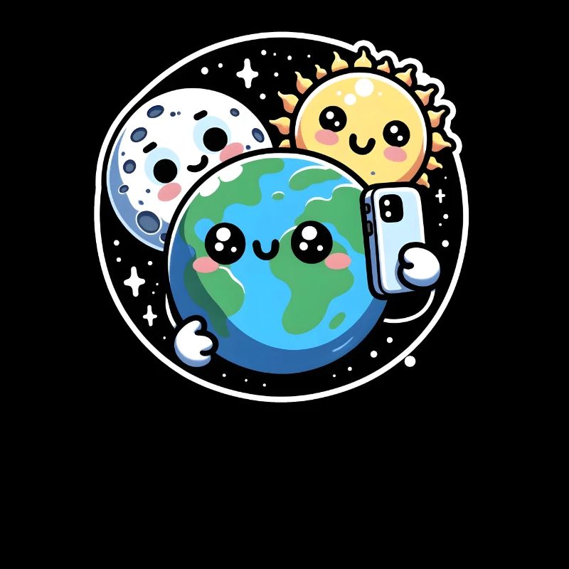 Selfie céleste totalité printemps éclipse solaire