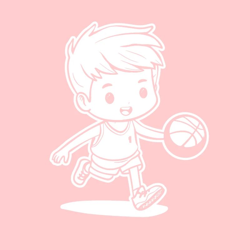 Basketball Junge Zeichnung