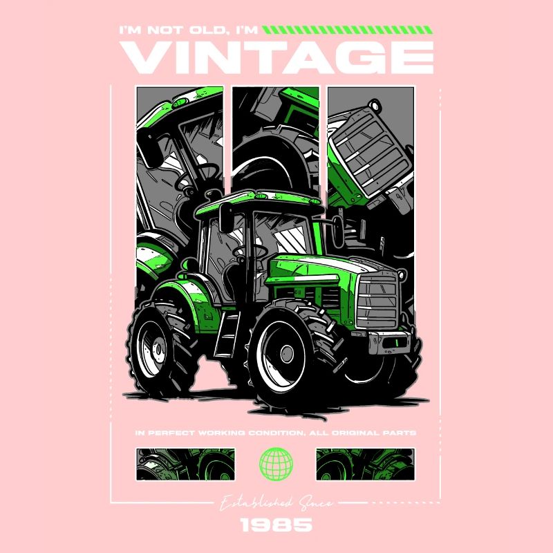 Oldtimer Traktor Bauer Geburtstag Jahrgang 1985