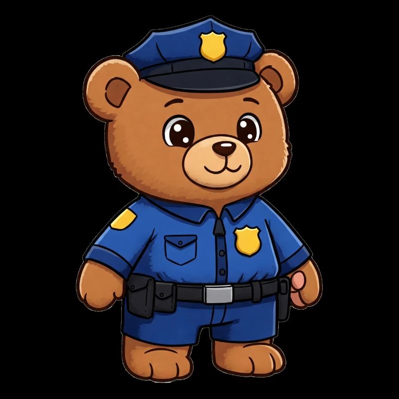 Teddy Bear Policeman