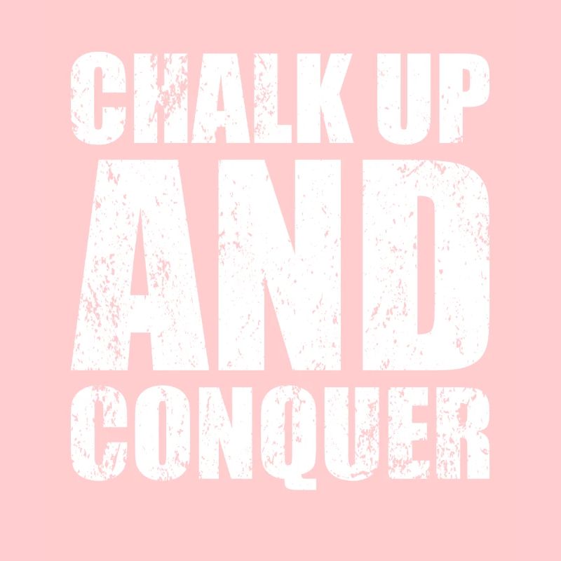 Boulderer Chalk Up Und Conquer Bouldering