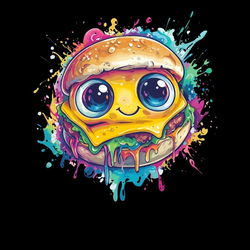 Burger mit großen Augen