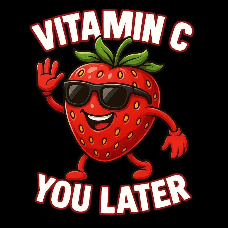 Fraise Vitamine C Fruit Drôle