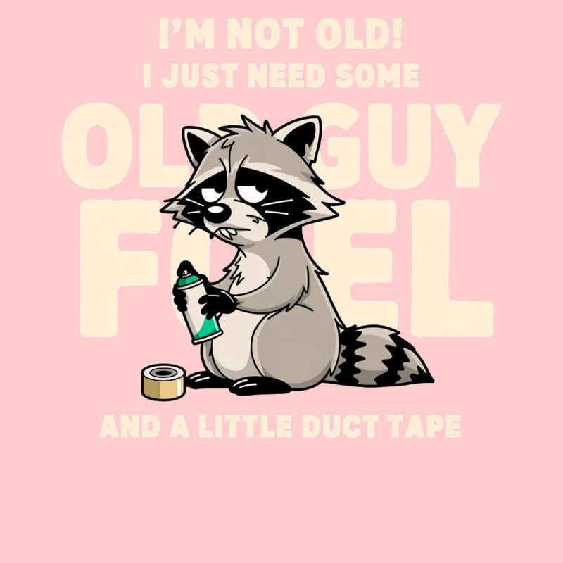 Waschbär-Treibstoff-Meme-Tee