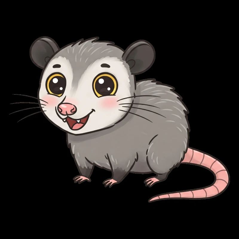 Tier Cartoon Opossum