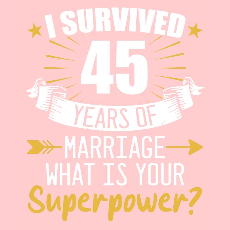 45. Hochzeitstag Ehemann Ehefrau Hochzeit