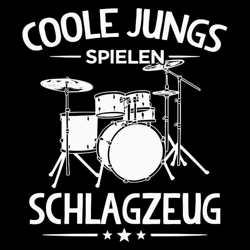 Coole Jungs Spielen Schlagzeug Drummer