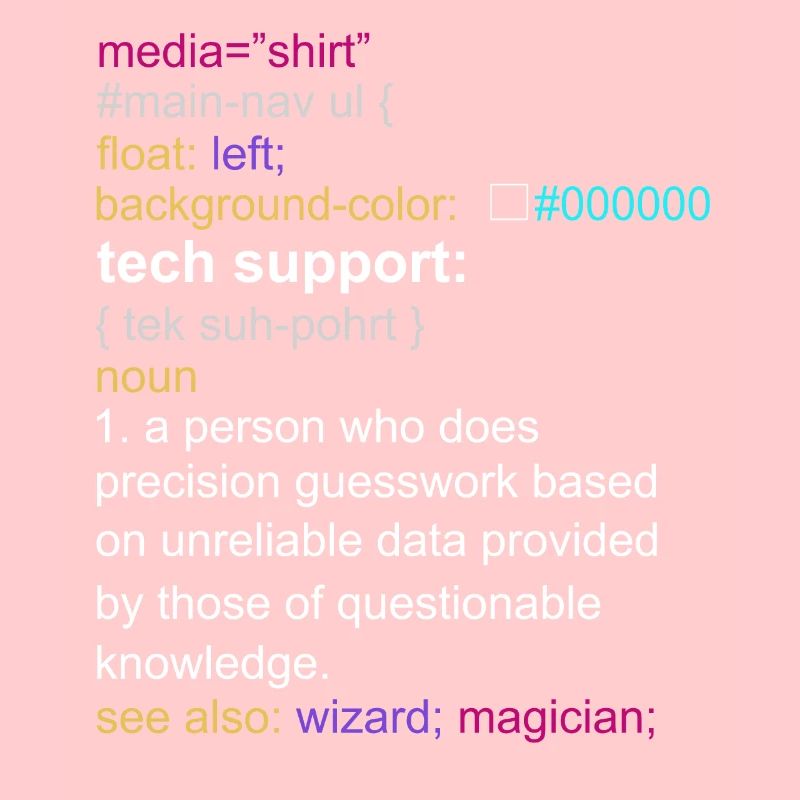 Tech support html coding gift coder