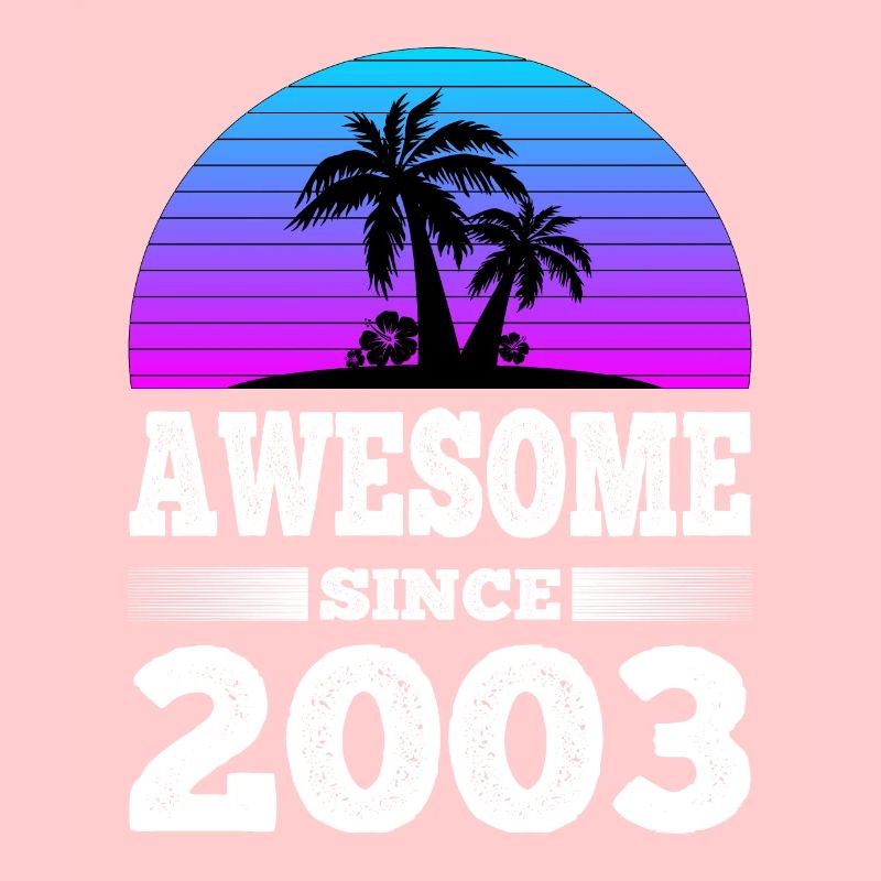 Awesome Since 2003 Sunset blue