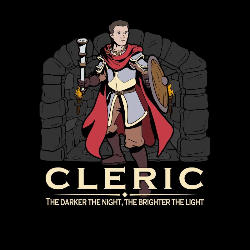 Personnage de jeu de rôle D20 - Clerc