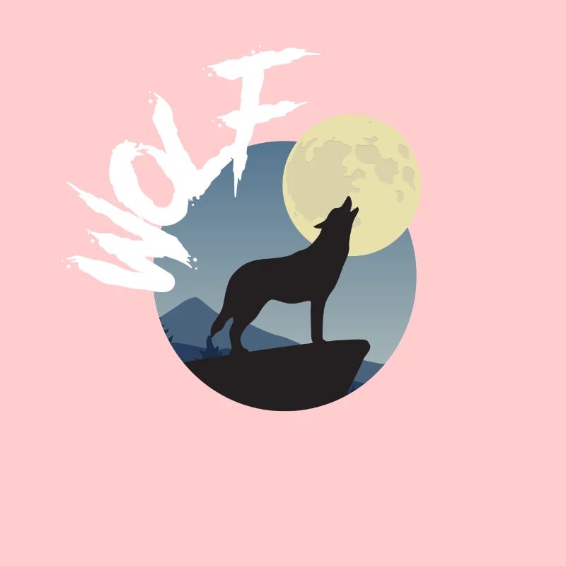 Wolf Moon Hurlant Wilderness Faune sauvage