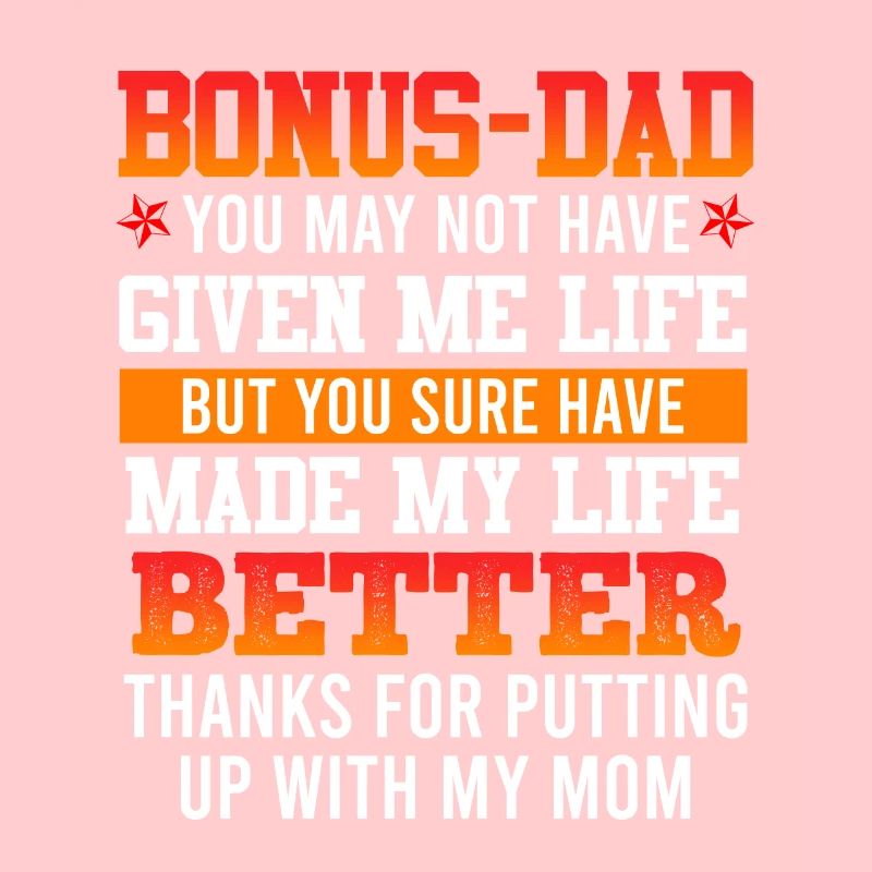 Danke Bonus-dad Stiefvater Dankbarkeit Patchwork