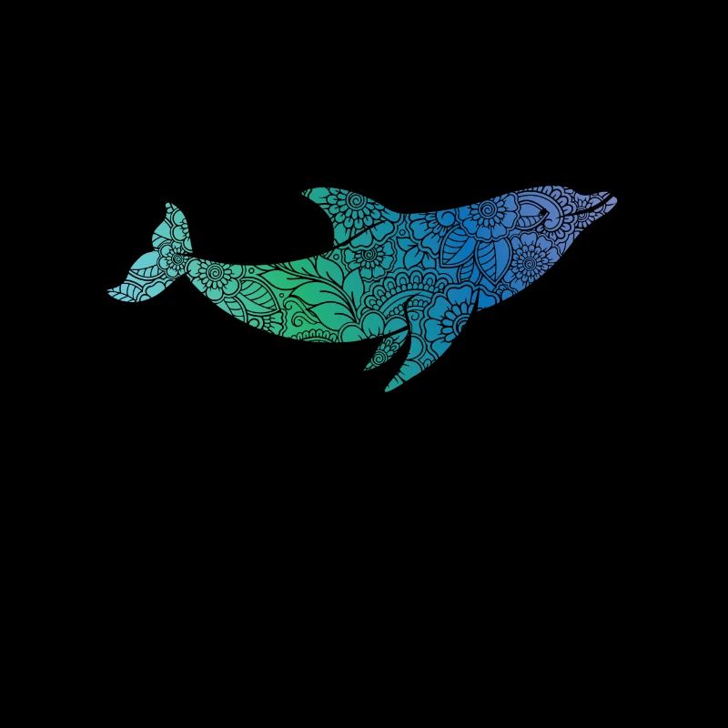 Deflin with pattern mammal in water