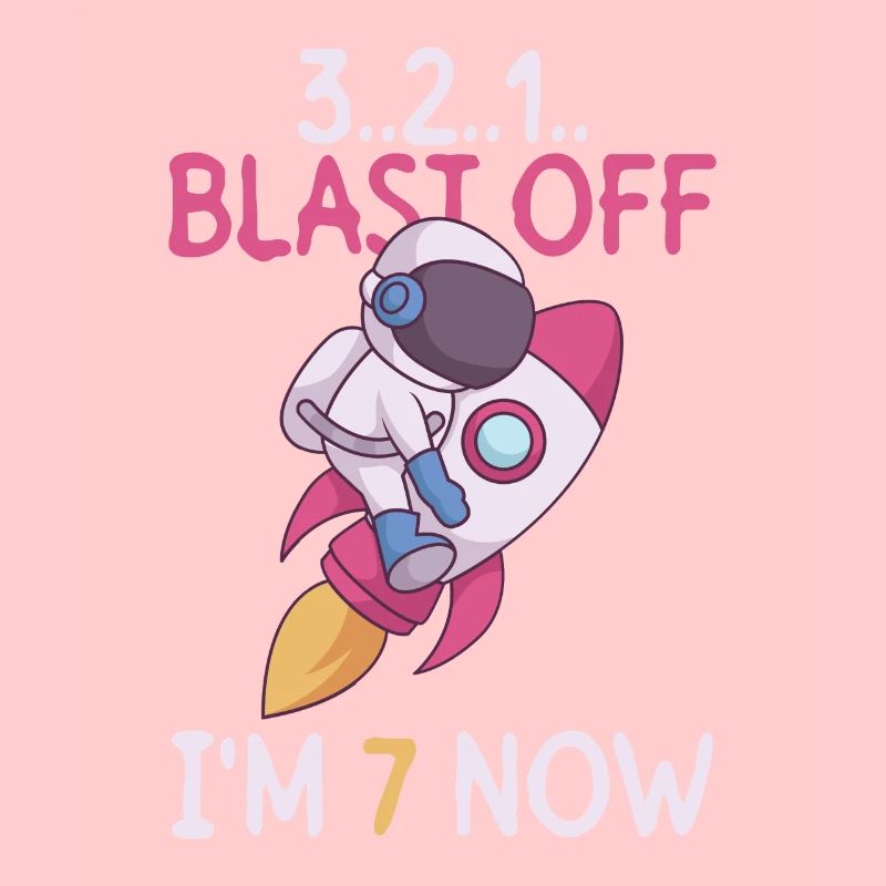3..2..1.. Blast Off - I' Now - 7th birthday