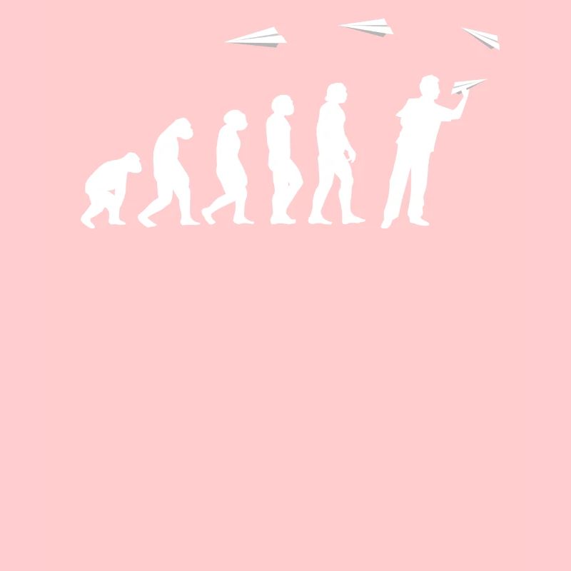 Papier-Flugzeug Piloten Mathe-Lehrer Evolution