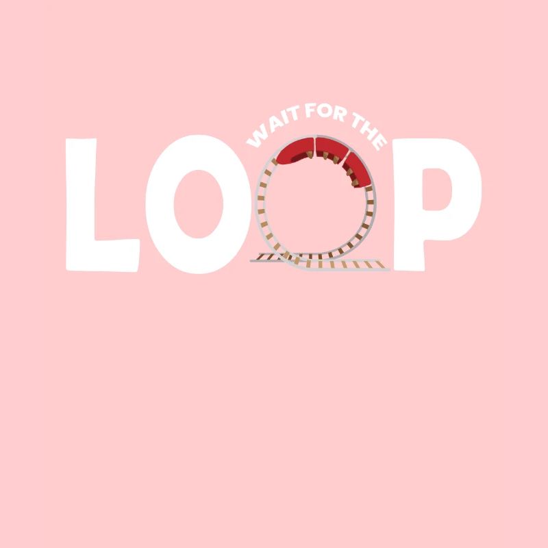 Attendez le loop roller coaster fair