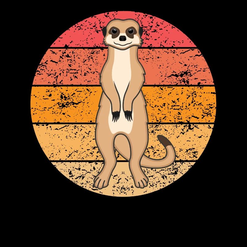 Meerkat Lover Retro Gift Funny Animals