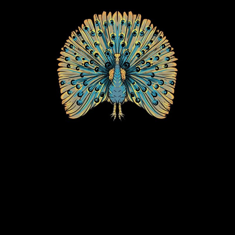 Peacock I Peacock Eye Motif with Peacock Feather