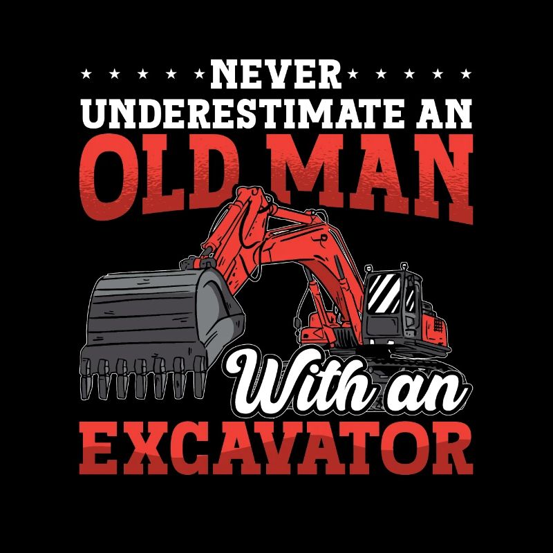 Bauarbeiter Baggern Baggerfahrer Bagger Geschenk