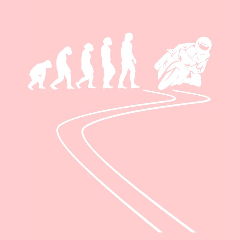 Motorradfahrer Motorcycle Moped Evolution Motorrad