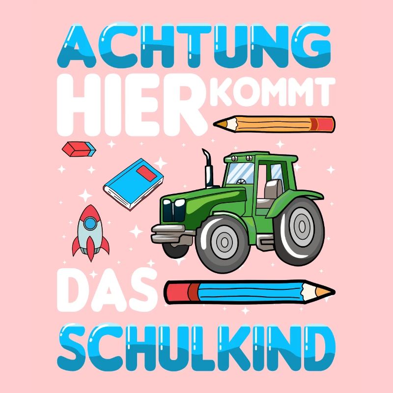 Schulkind Traktor Einschulung 1. Klasse Schule