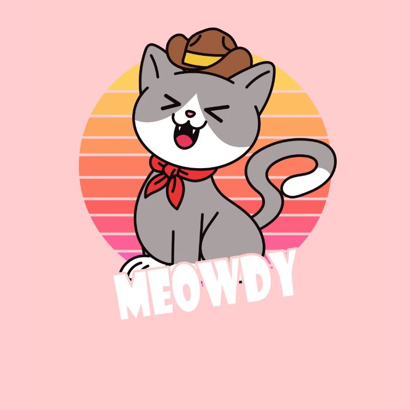 Meowdy Cowboy Katze