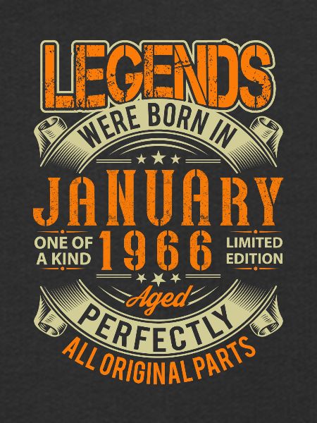 1966 Januar Fødselsdag Legend