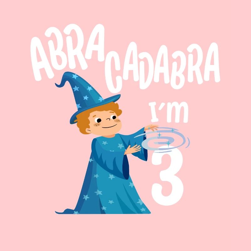 Three 3yr 3rd Wizard Birthday Boy 3 Years Old Gift