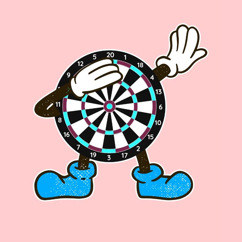 Joueur de fléchettes Dabbing Darts