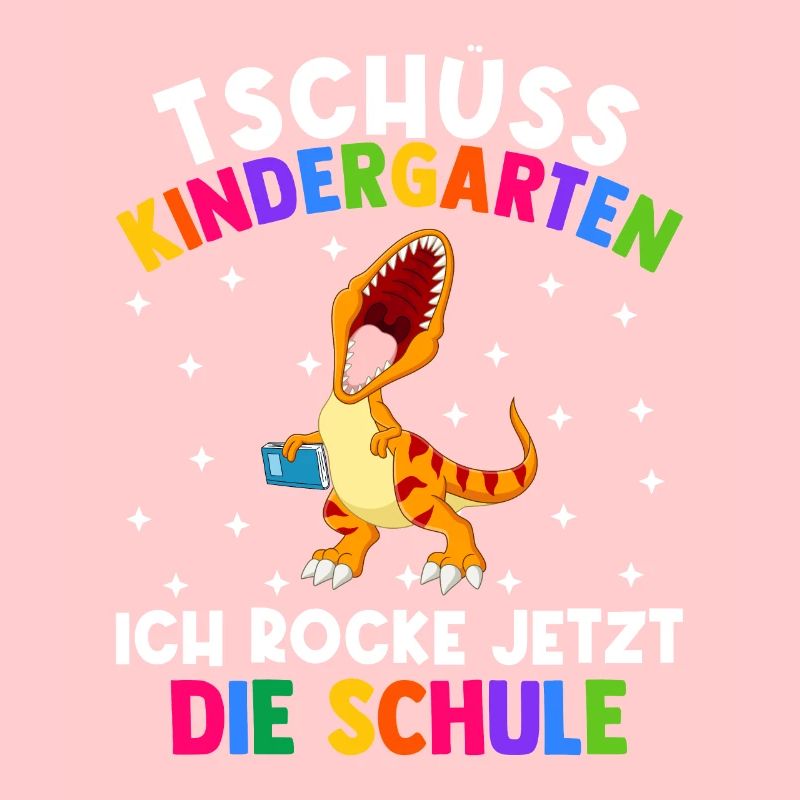 Bye Kindergarten Einschulung Schulkind Dinosaurier