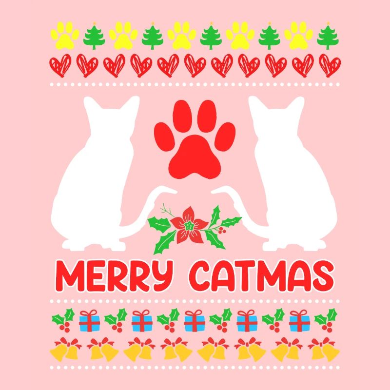 Chats de Noël moches