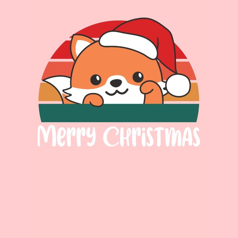 Joyeux Noël Retro Fox Noël