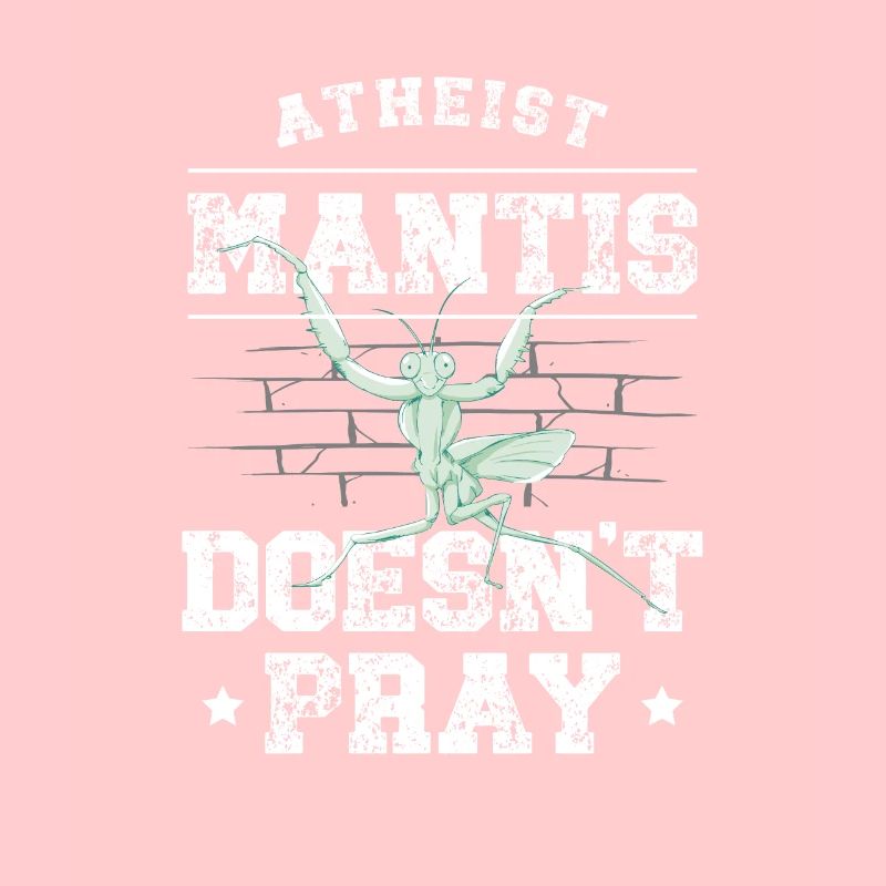 Atheist praying mantis does not pray insects